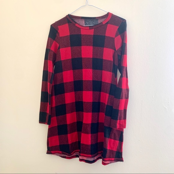 Plaid Sweater Dress - Picture 1 of 1